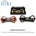 Mens wooden bow tie Fresh Lex + pocket square Elegant Wood bowtie Neck Tie. Handmade 100% SBW1006